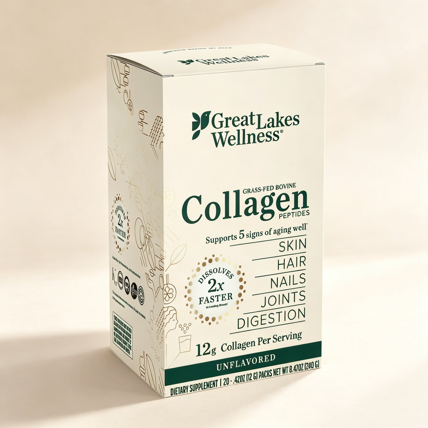Great Lakes Wellness Collagen Peptides Powder