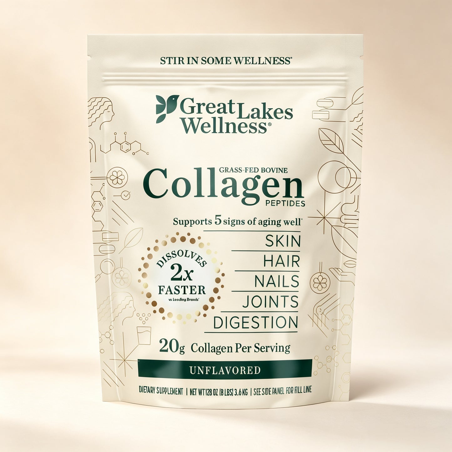 Great Lakes Wellness Collagen Peptides Powder